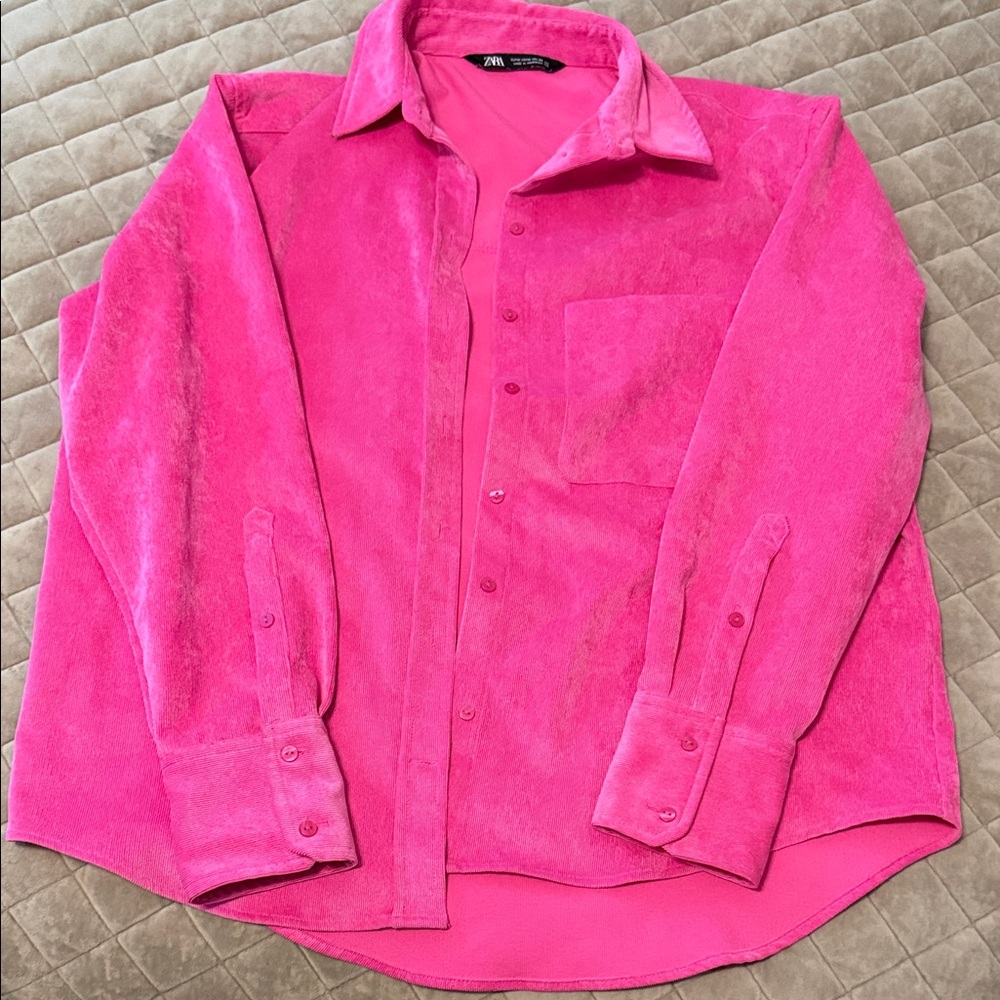 Zara Fuchsia Long-Sleeve Shirt